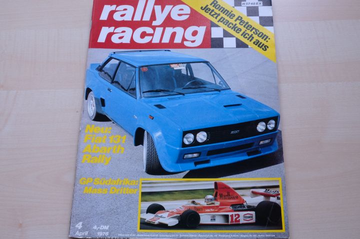 Deckblatt Rallye Racing (04/1976)